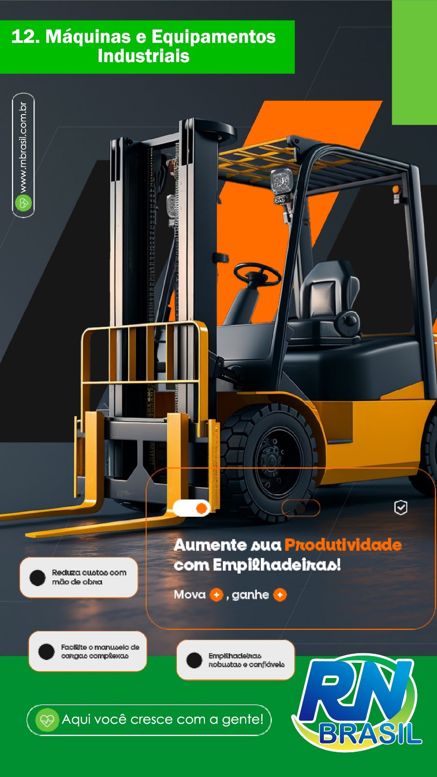 Empilhadeiras e equipamentos para aumentar a produtividade