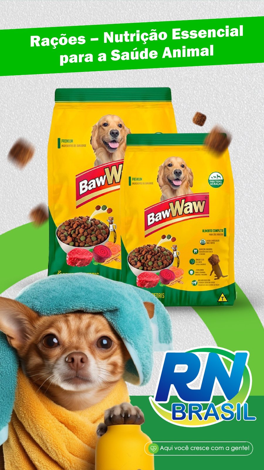 Rações e medicamentos veterinários